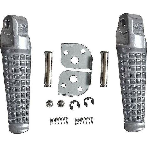 Rear Footrest Pair for Bandit 600 GSF600 1995-2004 - Durable Silver