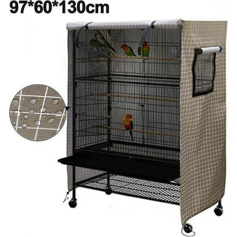 Bird cage cover, waterproof, large bird cage cover, washable parrot cage cover, windproof and dustproof (1/5)