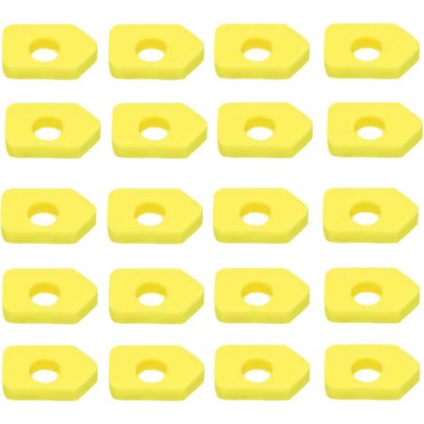 Élément filtrant à air, 5086K, couleur jaune, compatible avec Briggs & Stratton n° S 4216, 5086K, 5088, 5088H, 5099, 698369 / MTD 490-200-0011-AquaForge