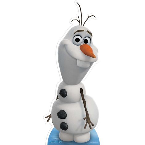 Figurine en carton Olaf La Reine des Neiges – Taille 89 cm – Décoration légère et repositionnable – Pour chambre d'enfant – Star Cutouts (1/5)