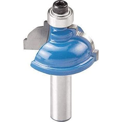 kwb 7569-20 PROFILE 7569-20 PROFINITURA PROFITTORE PROFESSIONALE (per legno, Ø 28,1 mm, R = 6.35mm, albero da 8 mm, taglio a base di base a levigatura, cuscinetto a sfere di avviamento, adatto per tut (1/4)