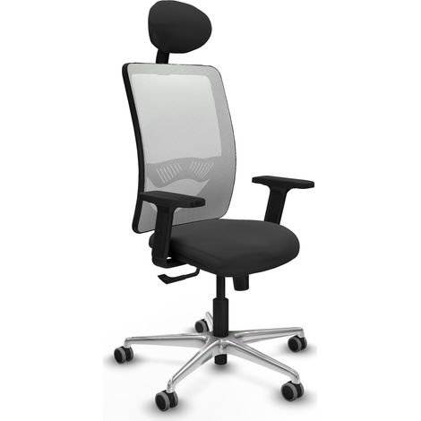 Chaise ergonomique piqueras y crespo Zulema gris foncé mousse épaisse (1/2)