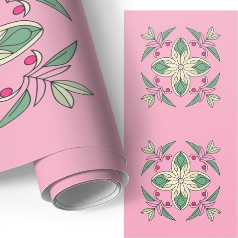 Möbelfolie - Klebefolie für Möbel - Selbstklebefolie - Dekorfolie - Küchenfronten bekleben - Pastellfarbene Fliesen 50x100 cm