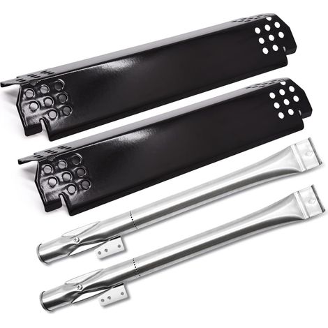 Hiorucet Pièces de rechange pour Nexgrill 2 brûleurs 720-0864, 720-0864M Modèles de gril Plaques de chaleur et brûleurs de rechange pour Nexgrill 720-0864R, 720-0830H.