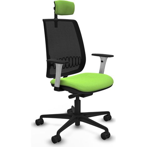 Silla de oficina piqueras y crespo Alares negro respaldo fijo (1/2)