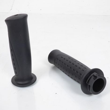 Paire de poignées caoutchouc avec tube de gaz pour scooter (1/2)