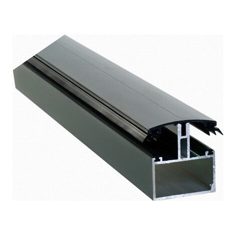 Profil de jonction porteur en H adaptable au polycarbonate 16/32mm en aluminium laqué - Coloris - Gris anthracite RAL 7016, Longueur - 3 m
