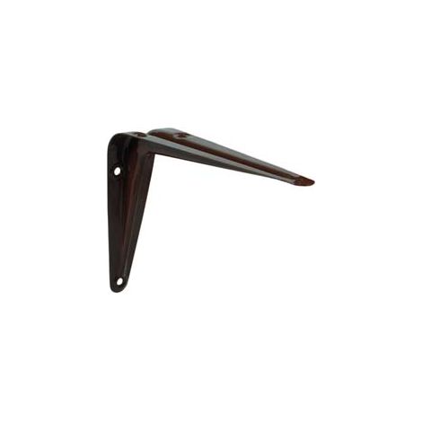 MENSOLA ACCIAIO NERVATA MARRONE- - mm.75x100 - 20 pezzi QUALITY