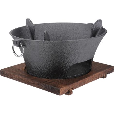 Barbecue de Fonte avec Plateau Réchaud Portable pour Camping et Barbecue (1/5)