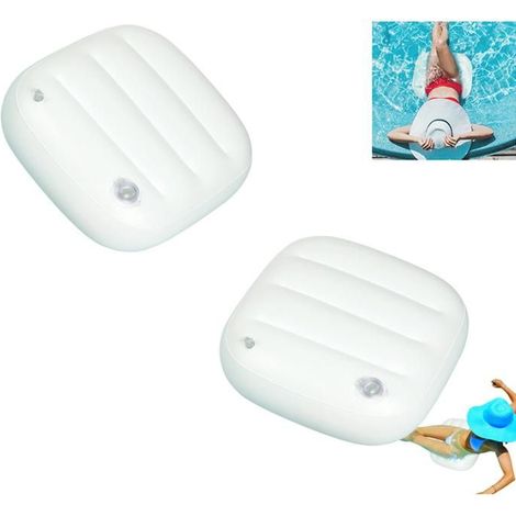 COUSSIN DE SPA Badeauflage, Aufblasbare Warmwasser-Badesitzauflage für Erwachsene, Rutschfest, 2-teiliges Set
