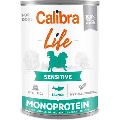 CALIBRA Life Sensitive Saumon au riz - aliment humide pour chien - 400 g