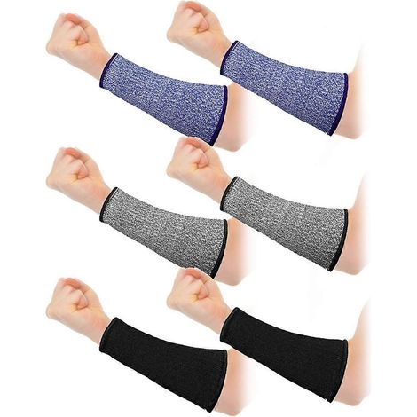 3 paires de protections de bras pour peau fine et ecchymoses, manchons d'avant-bras résistants aux coupures, protection contre les brûlures de niveau 5 (1/5)