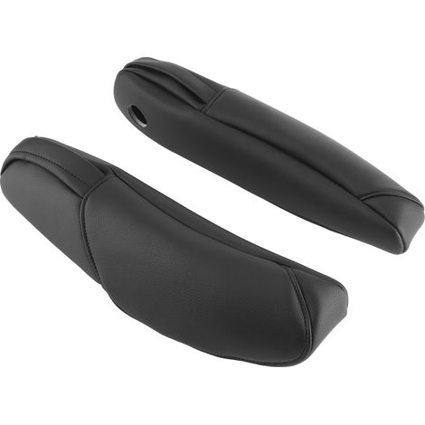 Accoudoir de Portière pour Honda CRV 2010-2017, Garniture de Décor en Cuir Microfibre Noir, Protection de Repose-bras, Kit de 2 Pièces Intérieur (1/5)
