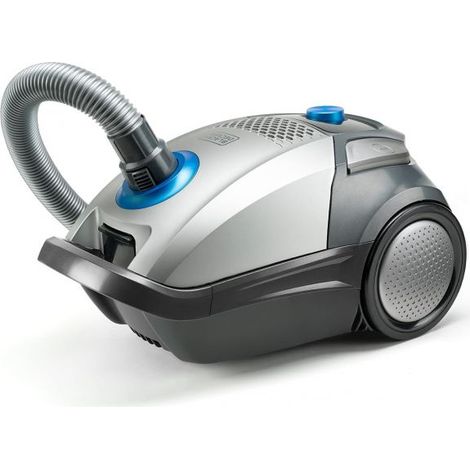 Black+decker aspirapolvere con sacco 800w 3,5lt filtro hepa, spazzola parquet bxvmb700e