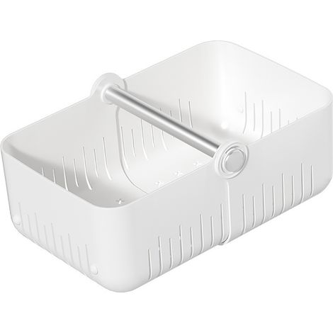 Aufbewahrungskorb, drehbar, faltbar, großes Fassungsvermögen, Wasserablauflöcher, Tragegriff, praktischer Picknickkorb (1/5)