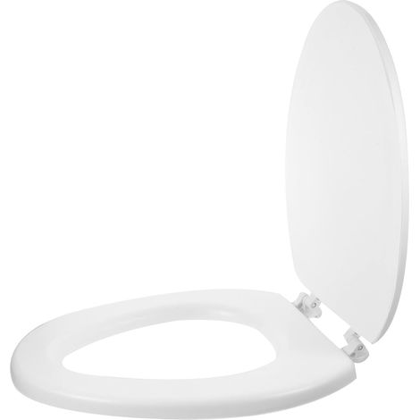 Siège de Toilette en Eva Blanc Doux et Léger, Surface Lisse, Housse Confortable pour Salle de Bain, Style Classique Simple, Remplaçant pour Wc (1/5)