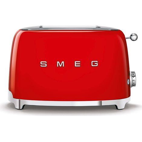 Smeg Tostapane 50's Style – Rosso LUCIDO 2x2 – TSF01RDEU. Numero di fette: 2 fetta/e, Colore del prodotto: Rosso, Materiale della scocca: Acciaio inox. Potenza: 950 W, Tensione di ingresso AC: 220-...
