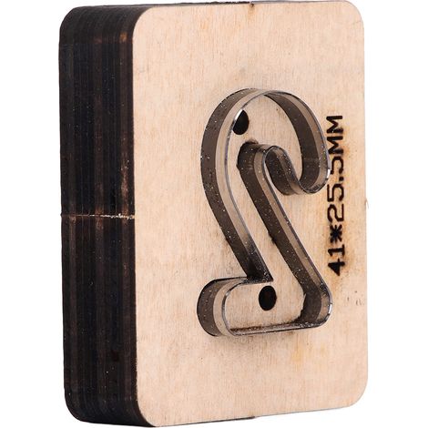 Matrice de découpe et de perforation n° 2, lame en acier allié, pour bois, cuir, carton, argile (cadeau). (1/5)