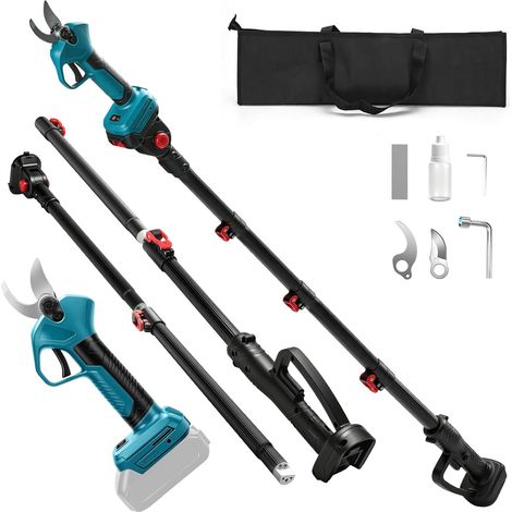 Coupe-branches sans fil compatible avec batterie 18 V, avec tige télescopique de 45 mm, moteur sans brosse, affichage numérique LCD, pour tailler les arbres et les arbres fruitiers (1/5)