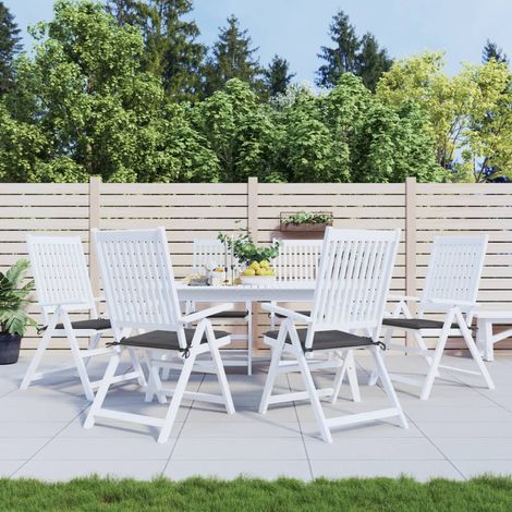 Lot de 6 Coussins de chaise de jardin,Coussins de Chaise Siège Confortables anthracite 50x50x3 cm -AD97657 (1/5)