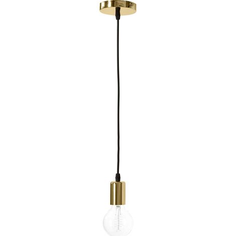 Design Hängelampe - Edison Style Gold - Metall, Metall