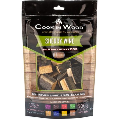 Cook In Wood - Chunks de Ahumado de Barrica de Roble de Sherry - 0,5 kg (1/2)