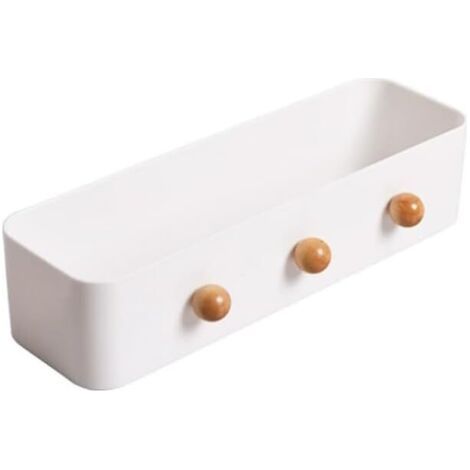 Crochet de stockage de clés monté sur le mur sans porte mur de décoration de poinçonnage pour crochets de salon de salle de bain de cuisine de bureau 14cm 27cm (Type B) (1/5)