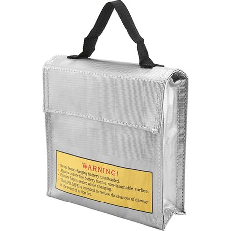 Sac de sécurité portable antidéflagrant pour batterie LiPo avec 3 tailles de sacs de protection pour la charge (numéro 2) (1/5)