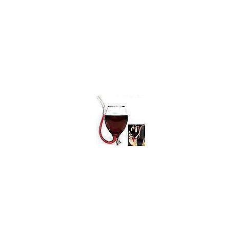Verre à vin de 300 ml avec bec verseur, verre à vin rouge transparent et élégant, idéal comme cadeau ou verre à jus pour les fêtes (1 pièce) (1/5)