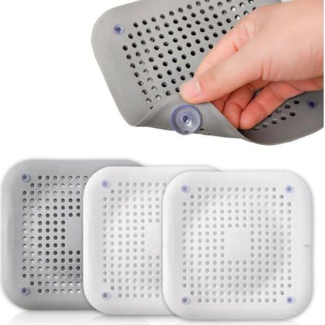 Filtre Silicone - Ventouse Égout - Pour Éviers Cuisine Salle De Bain - Lot De 4 (1/4)