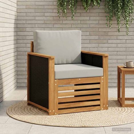 vidaXL Outdoor Middle Sofa Natural