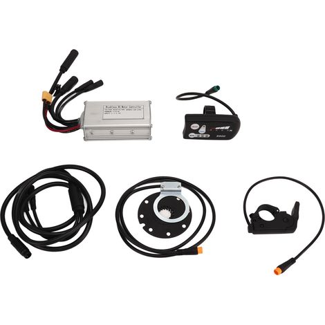 Kit de conversion vélo électrique S800, contrôleur sans balais 3 modes sinusoïdal, accélérateur à pouce, capteur d'assistance, écran, pièces de modification VTT. (1/5)