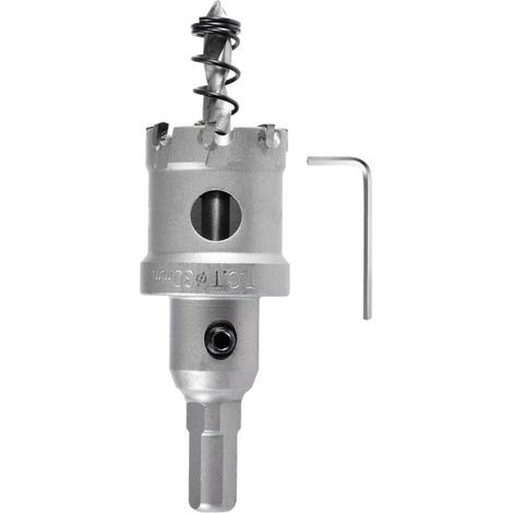 30mm Foret de scie cloche en carbure , Coupe-trou en carbure de tungstène, coupe-trou industriel pour l'acier inoxydable, le métal, le fer, l'alliage, le cuivre, le bois et les plastiques (1/5)