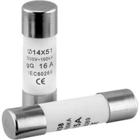 Fusible à cartouche série GL C40 14x51 - 32A, classe gG, paquet de 10 unités.