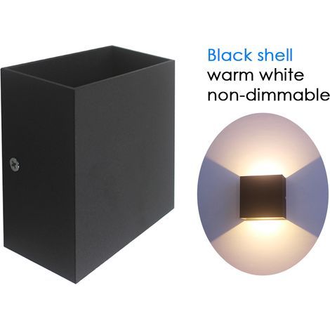 6-W-LED-Würfelwandleuchte (85–265 V Wechselstrom), modernes COB-Design, für Flur, Treppenhaus, Schlafzimmer, Eingangsbereich, Veranda (1/2)
