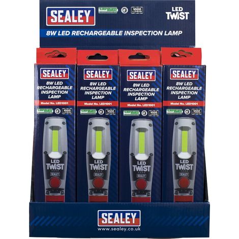 Sealey Rechargeable Inspection Light 8W LED - Display Box of 12 LED1001DB (1/2)