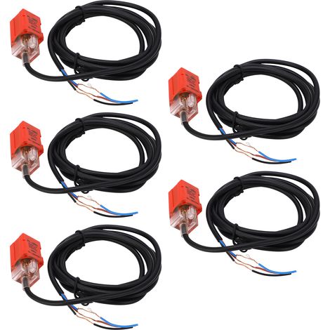 5Pièces Interrupteur de Proximité NPN Normalement Ouvert Fréquence 100Hz Capteur IP65 DC10‑30V 200mA (1/5)