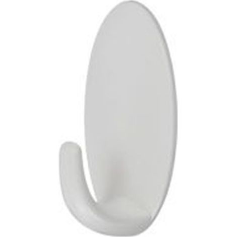 Cleafe - Gancio Appendino Adesivo Da Parete Casa Cucina Bagno Attaccapanni Ovale 59675 - (1/3)