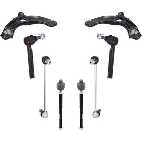 KIT BRACCIO OSCILLANTE 8 PEZZI COMPATIBILE CON MAZDA CX-3 (DK) 1.8 SKYACTIV-D (DK4WS) / Kit Sospensione Completo OE/OEM / Bracci Oscillanti + Testine Sterzo / Sostituzione Diretta OEM