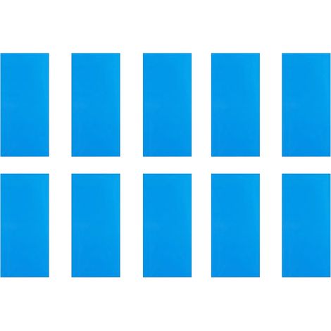 (25 x 10 cm) 10 patchs de réparation pour piscine, autocollants, en PVC, multifonctionnels, résistants à l'usure et découpables. Fournitures pour bateaux gonflables. (1/5)