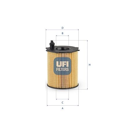 UFI 25.037.00 UFI-Ölfiltereinsatz