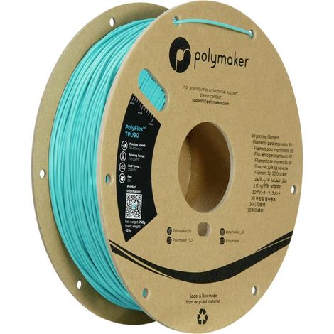 Filamento Polymaker PolyFlex TPU-90A teal 1,75 mm 750 g (1/5)