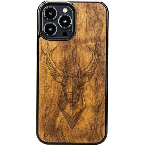 Custodia in legno per iPhone 13 Pro Max IMBUIA DEER (1/4)