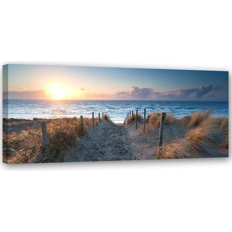 Quadro su tela, Tramonto sul mare - 120x40 (1/5)