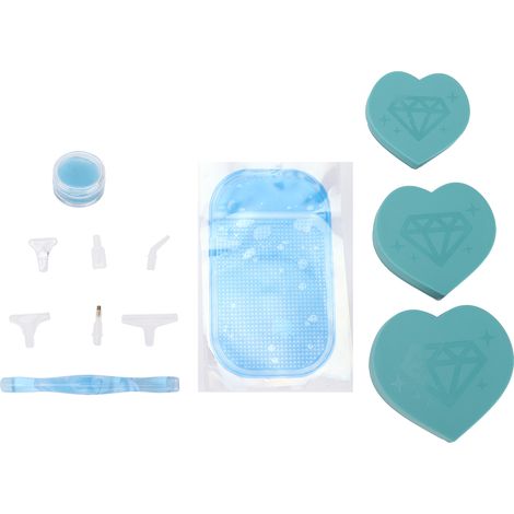Plateau de Peinture Strass Cœur Multifonctionnel - Outil de Stockage et Tamisage pour DIY (1/5)