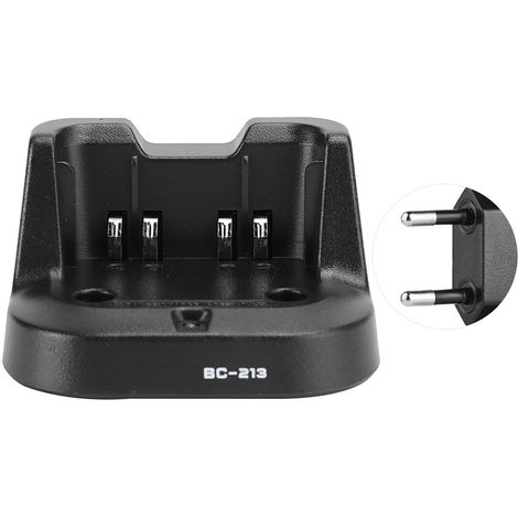 BC213 Akkuladegerät für ICOM ICV88 ICF1000 ICF2000 Funkgeräte, EU/US-Stecker 100-240V (EU-Stecker) (1/5)