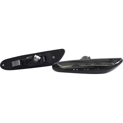 Lot de 2 feux de position latéraux à LED fumés noirs, clignotants, de remplacement pour BMW E82 E36 E39 E83 E84 E88 E46 E90 E91 E92 E93 E60 (1/3)