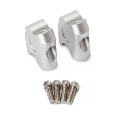 BUNTHAUS Lenkererhöhung, 2 Stück, 22 mm, universeller Motorrad-Lenkergriff, hintere Lenkerklemme, Bewegungsadapter (1/4)