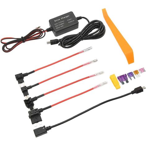 Kit de câblage pour caméra embarquée 12V-30V vers 5V avec protection contre les sous-tensions. Kit de câblage pour câble d'alimentation de caméra embarquée.