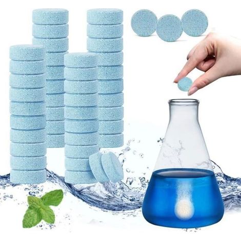 Packung mit 100 Scheibenwaschmittel-Tabletten, konzentriertes Scheibenwaschmittel für Autos, 400 l (1/4)